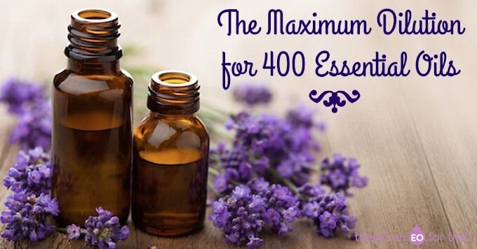 The Maximum Dilution for 400 Essential Oils