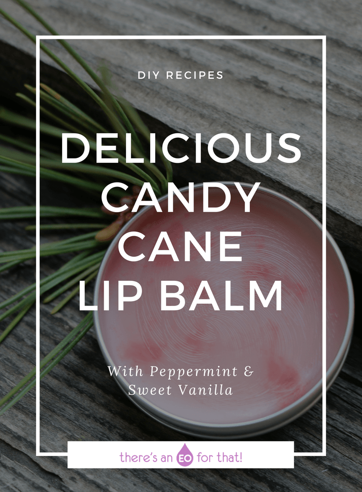 Delicious Candy Cane Lip Balm - Learn how to make a lovely peppermint-y lip balm with peppermint and vanilla essential oils.