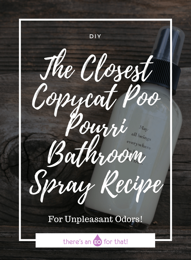 The Closest Copycat Poo Pourri Bathroom Spray Recipe - This DIY poo pourri stops odor before it begins just like the original!