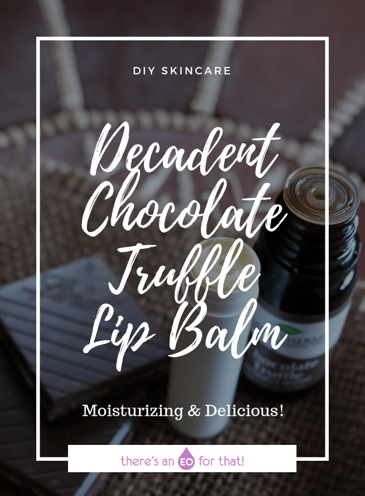 Decadent Chocolate Truffle Lip Balm - learn how to make a delicious chocolate infused lip balm that has great staying power and moisturizing properties..