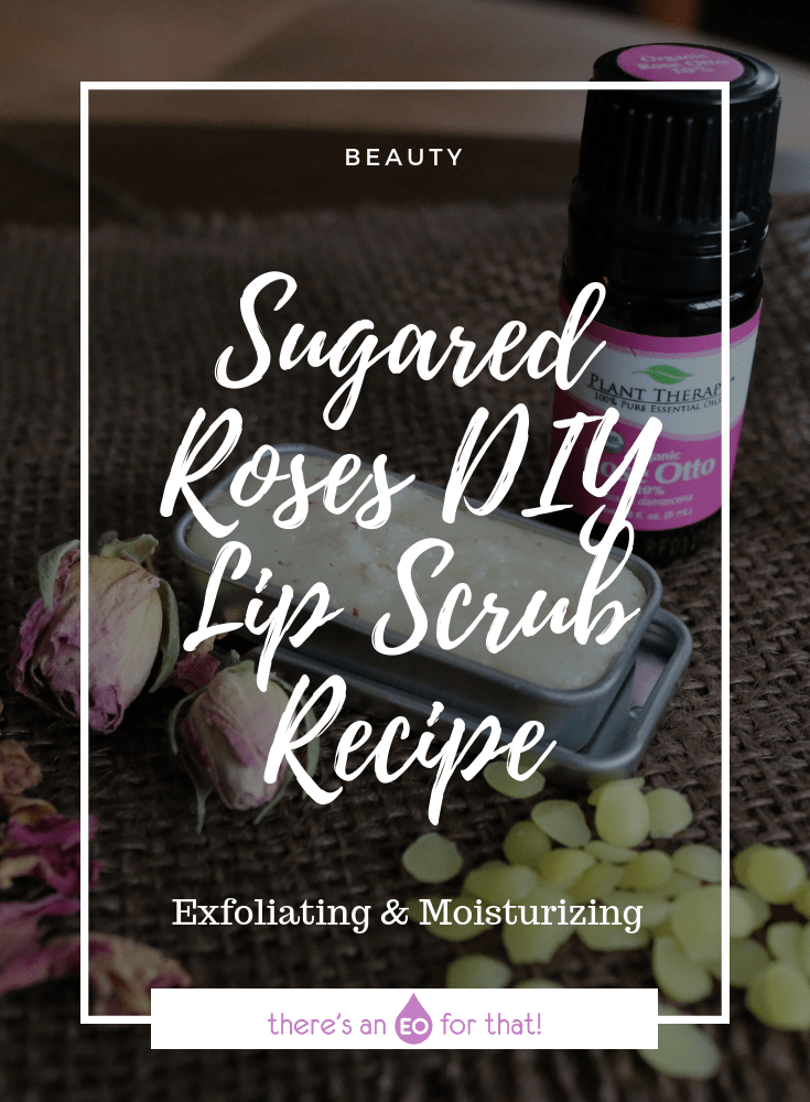 Sugared Roses DIY Lip Scrub Recipe - This homemade DIY lip scrub is perfect for dry and chapped lips during the winter months.
