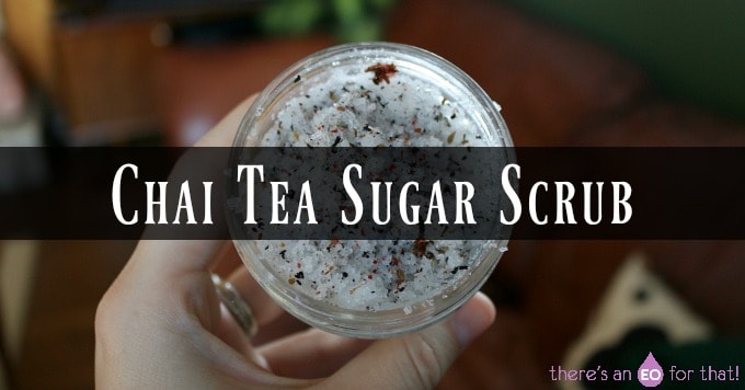 Sugar mixed with loose leaf tea in a jar